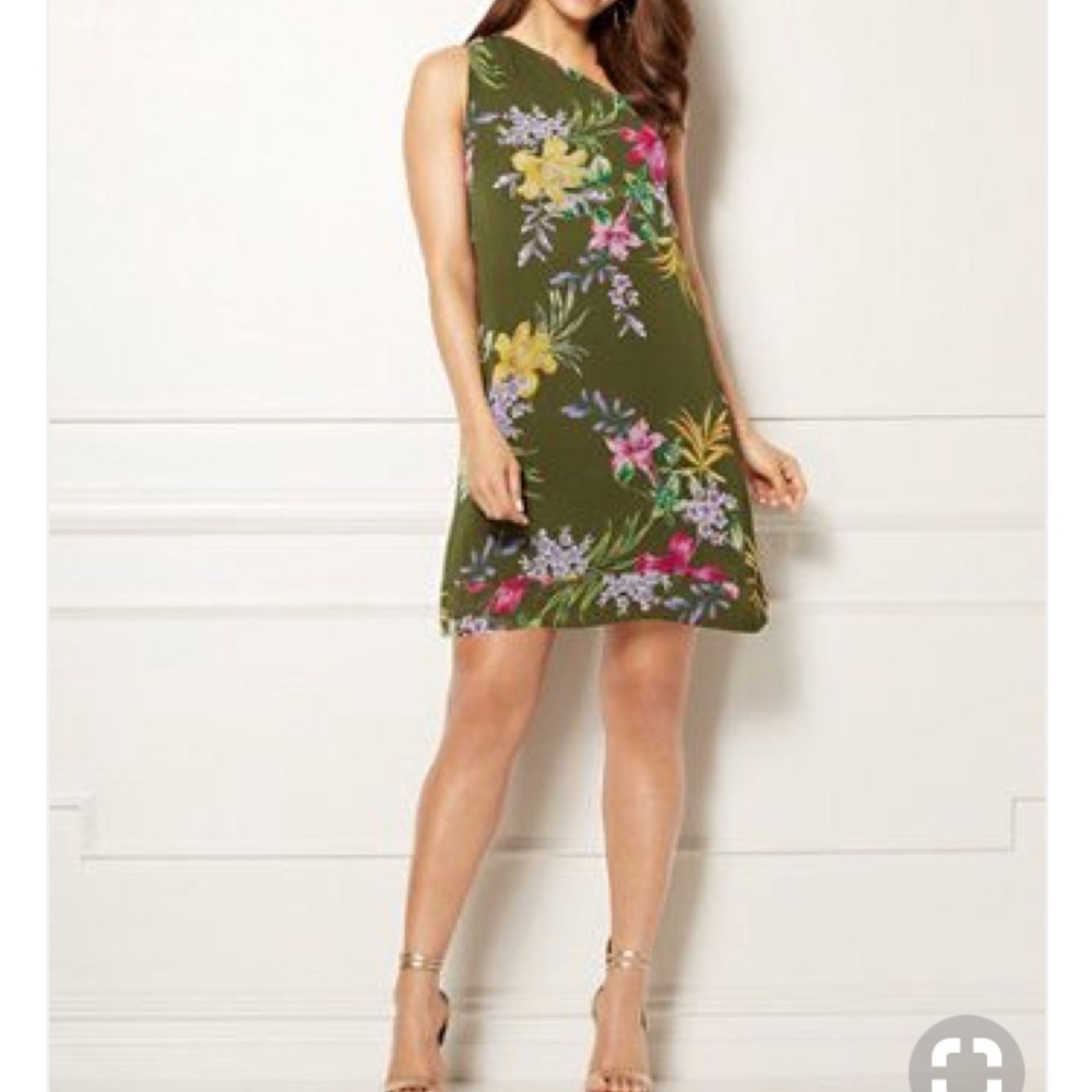 New York & Co one shoulder dress. NWT. Cruise